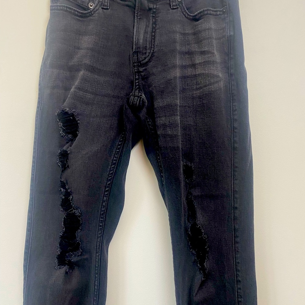 Boys  Abercrombie & Fitch Black ripped jeans